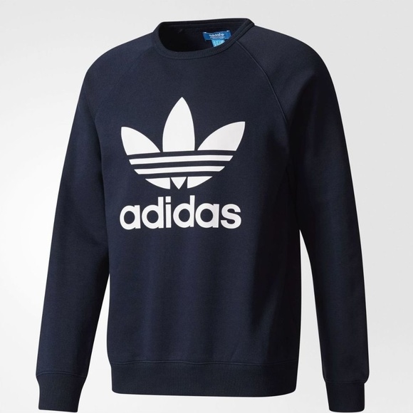 adidas Other - FINAL NWT ADIDAS ORIGINAL TREFOIL SWEATSHIRTS NAVY